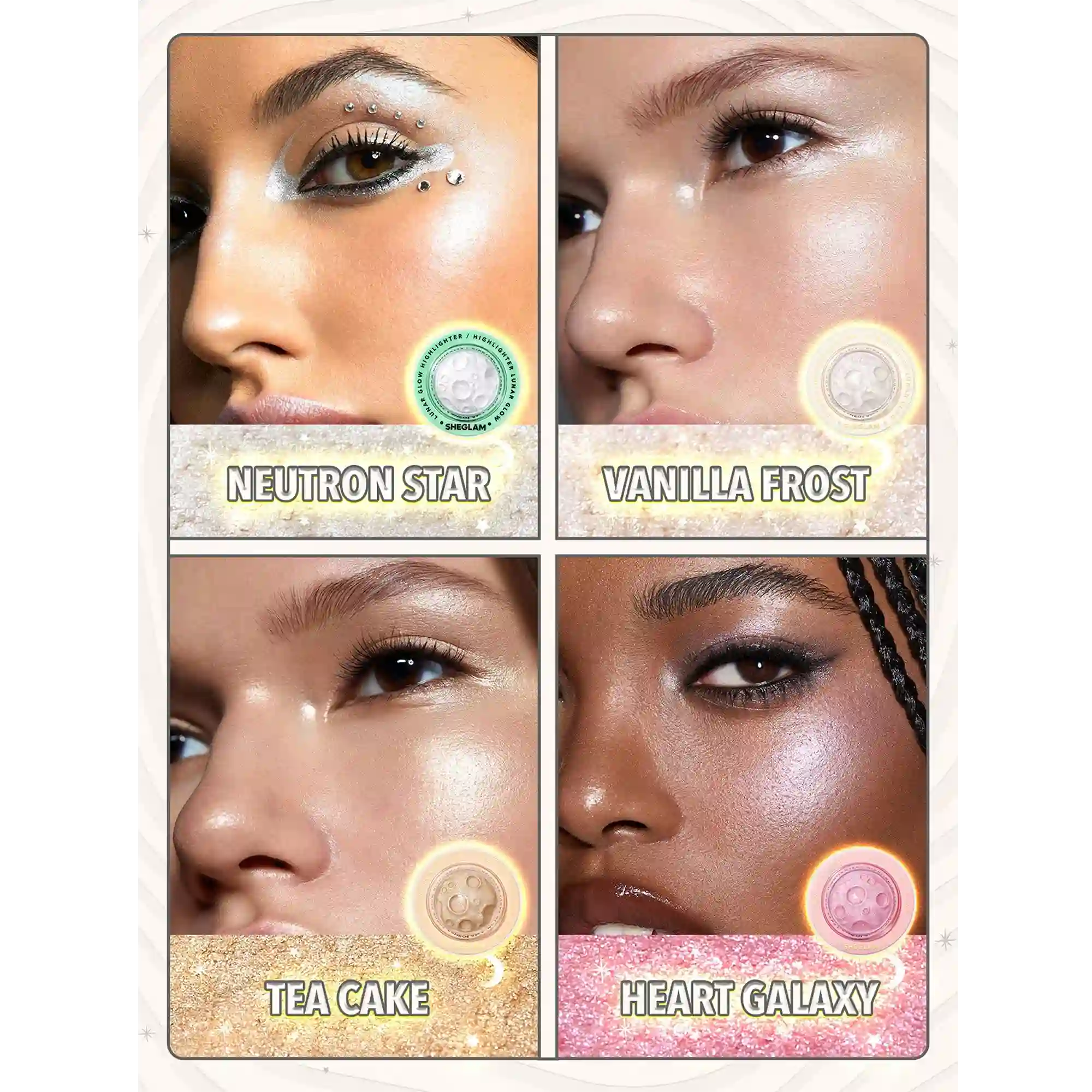 خرید و قیمت هايلايتر فضايی شيگلم Sheglam Lunar Glow Highlighter