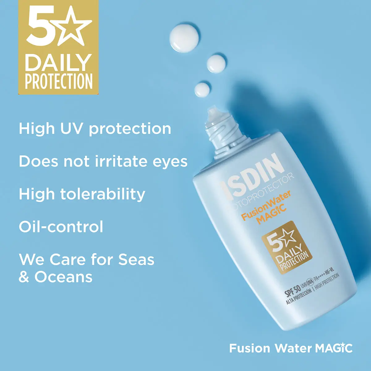خرید و قیمت كرم ضد آفتاب بی رنگ Isdin FusionWater Magic SPF 50 50 ml