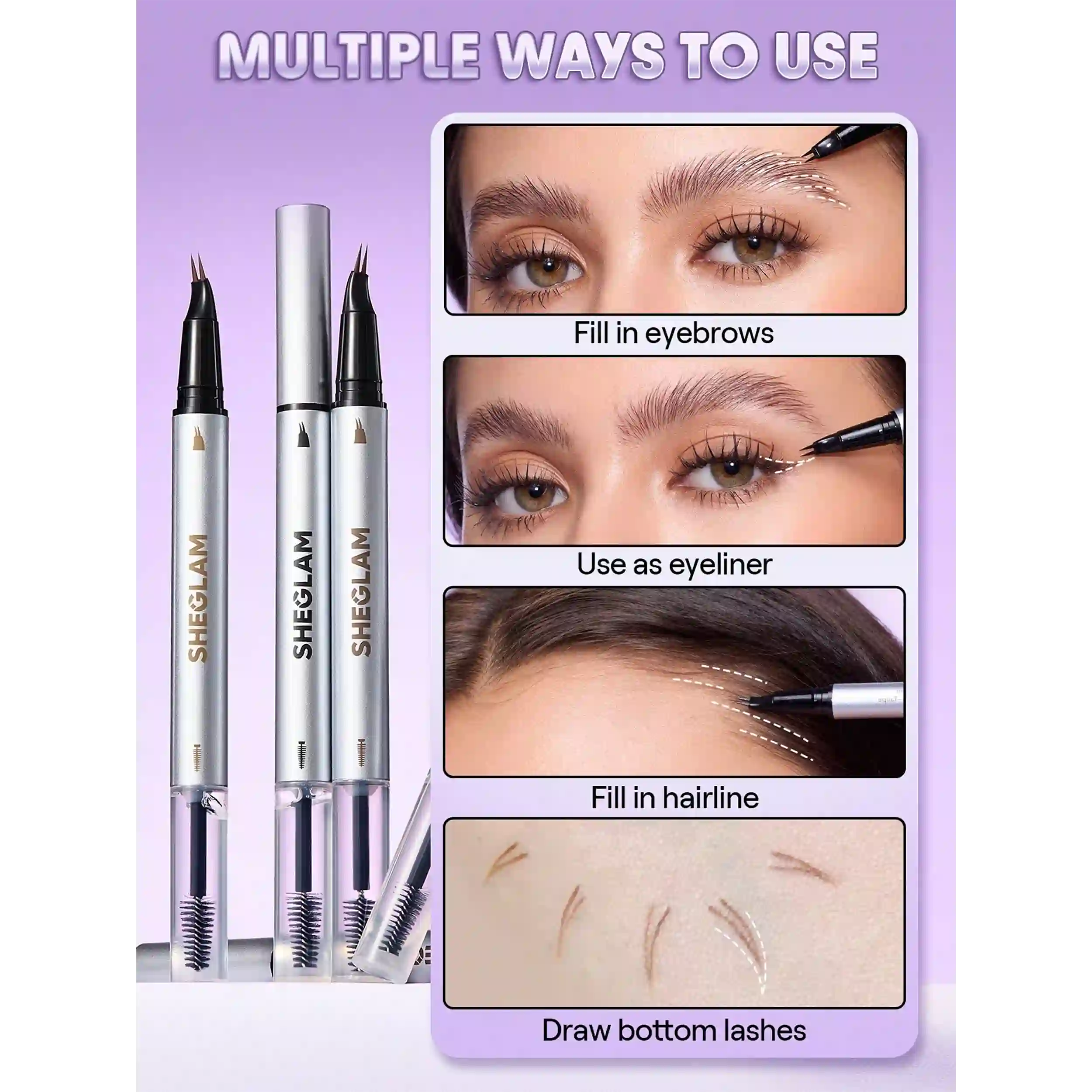 خرید و قیمت هاشور دو خط ابرو شيگلم Sheglam Real Flow Laminating Brow Pen