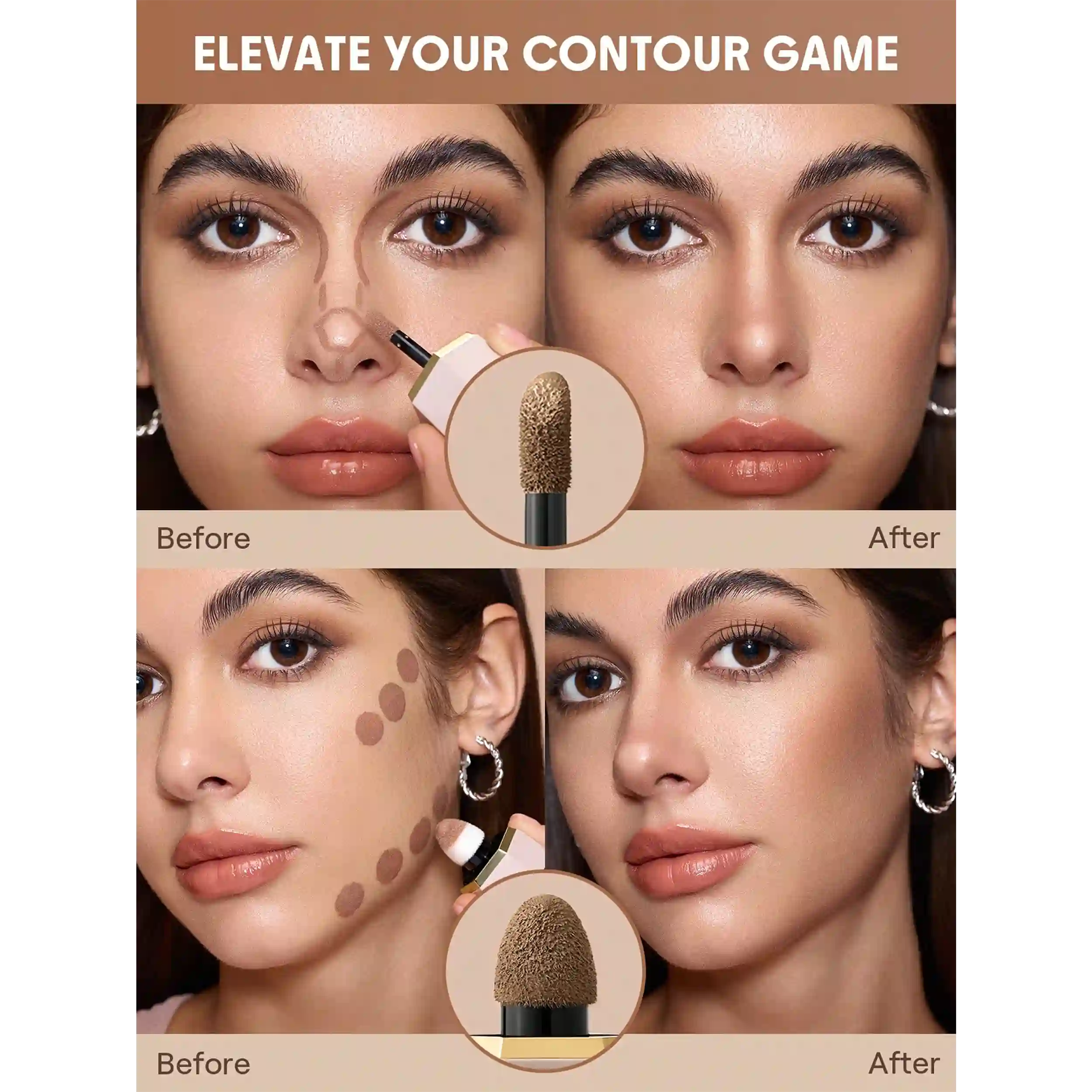 خرید و قیمت كانتور دو سر مايع شيگلم Shegalm Precision Sculpt Liquid Contour Duo