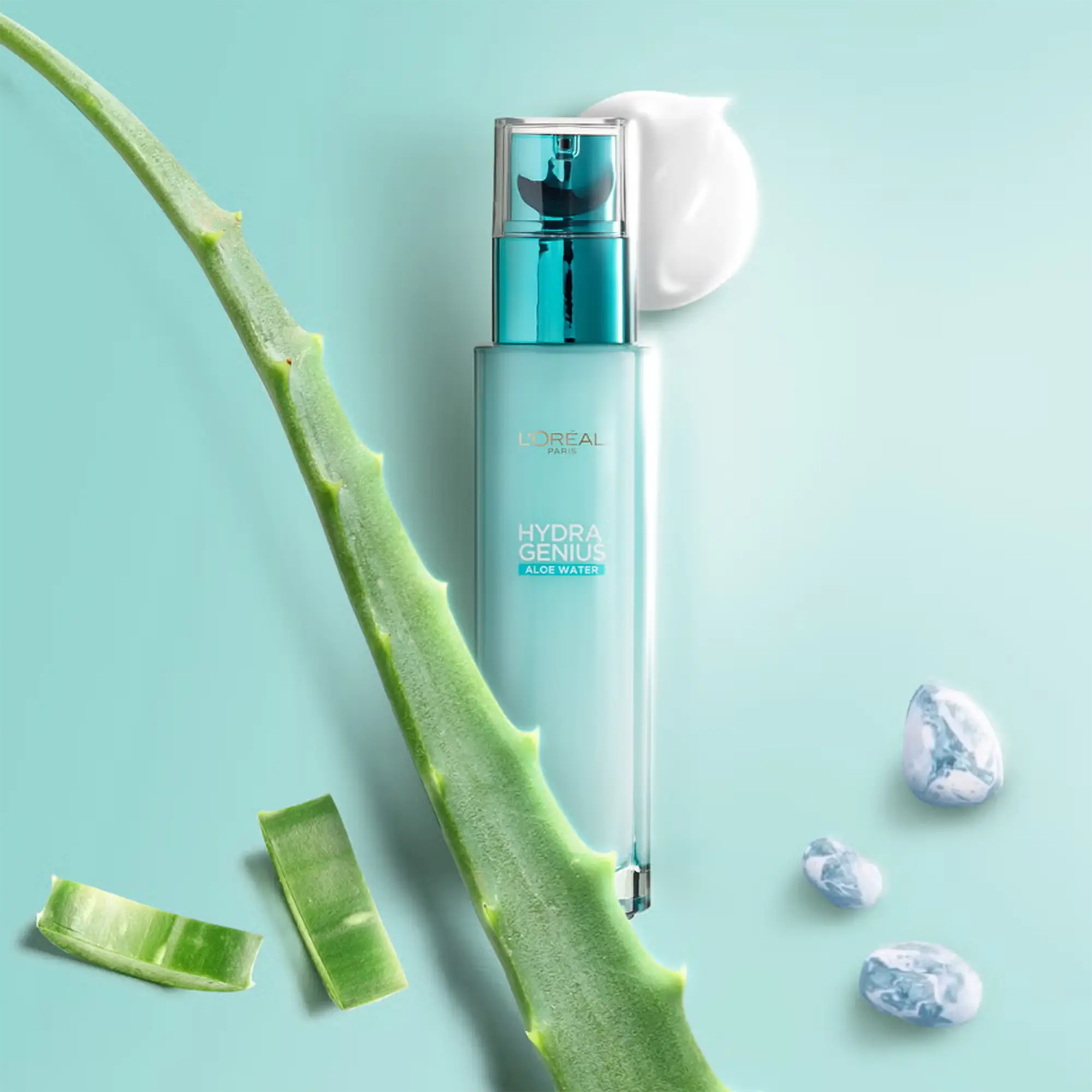 خرید و قیمت آبرسان هيدراجنيس لورال Loreal Hydragenius Aloe Vera Dry And Sensitive Skin 70ml
