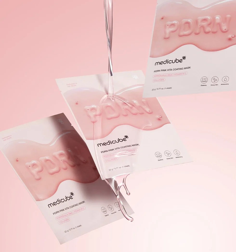 خرید و قیمت ماسک صورت مديكيوب Medicube PDRN Pink Vita Coating Mask 22g