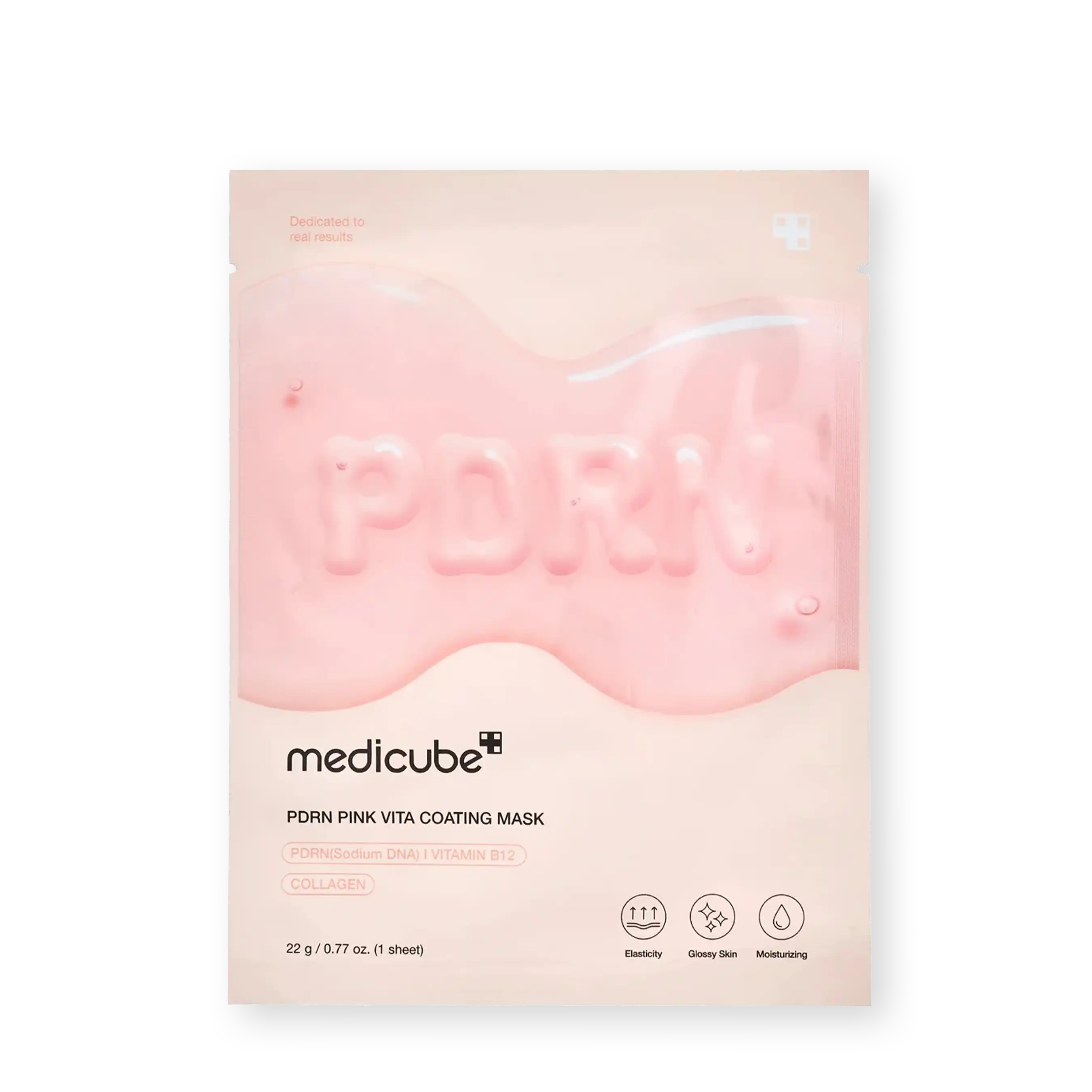 خرید و قیمت ماسک صورت مديكيوب Medicube PDRN Pink Vita Coating Mask 22g