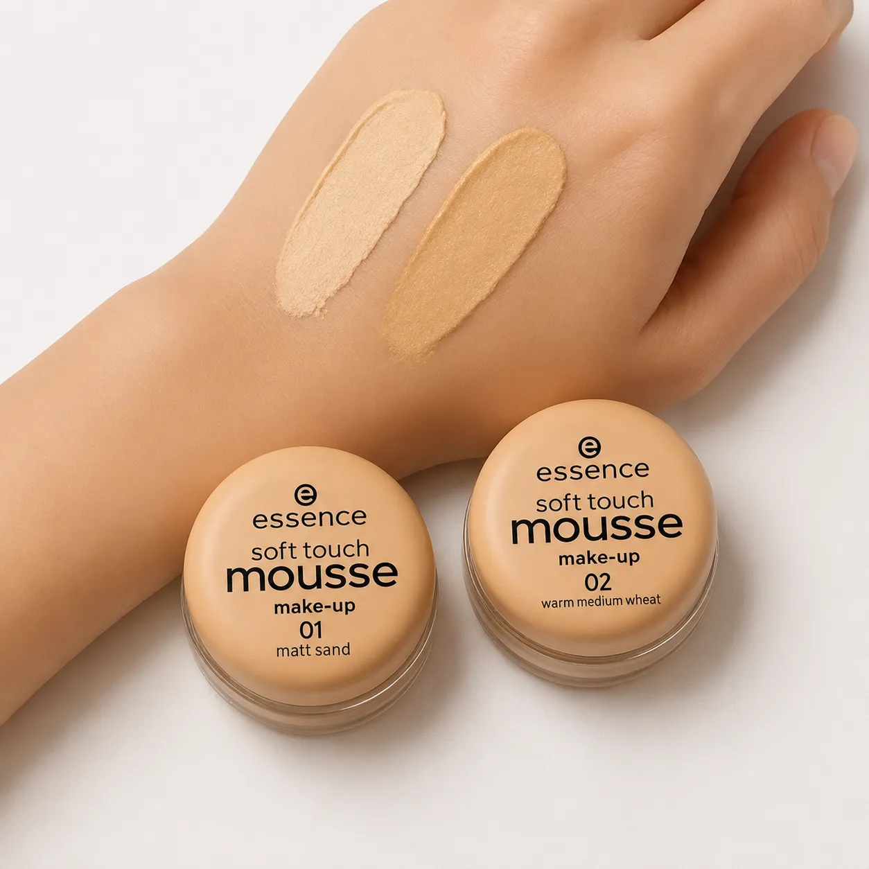 خرید و قیمت موس صورت اسنس Essence Soft Touch Mousse 01 matt Sand 16g