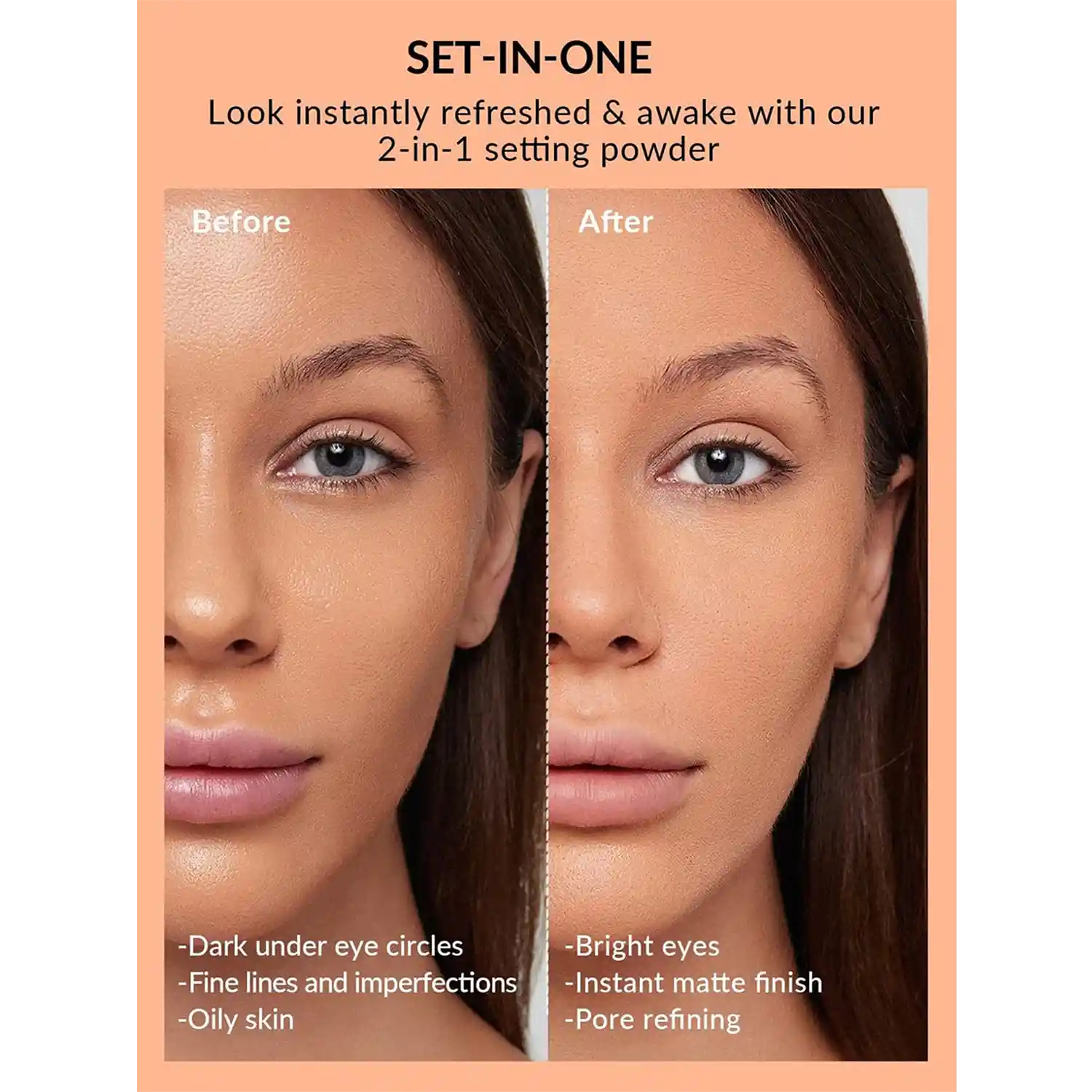 خرید و قیمت پودر فیکس دو منظوره شیگلم Insta-Ready Face & Under Eye