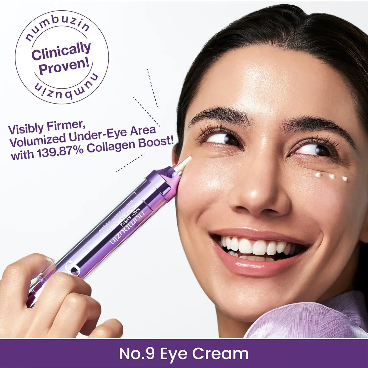 خرید و قیمت كرم دور چشم نامبوزين Numbuzin No.9 Volumetox Eye Cream 10ml