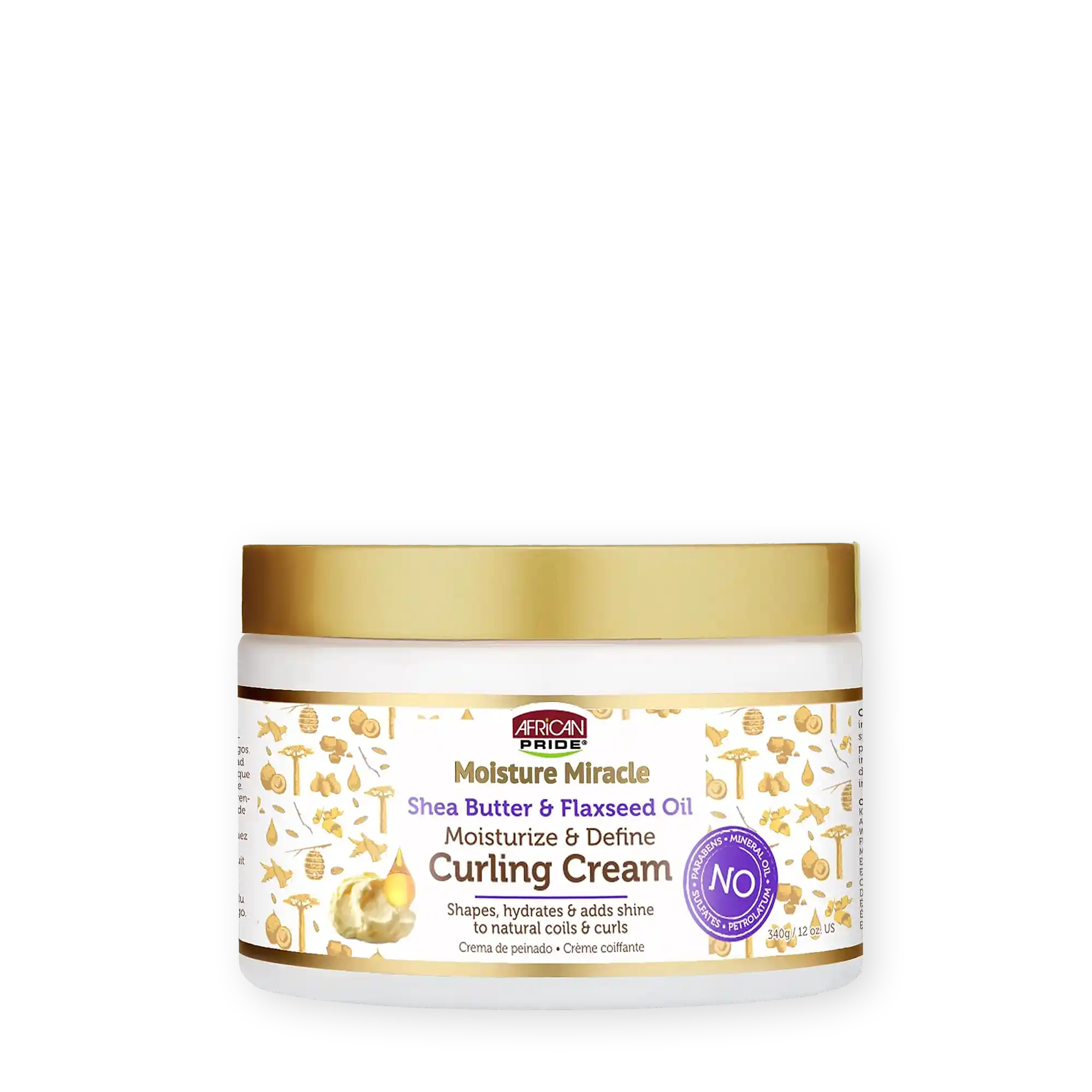 خرید و قیمت كرلينگ بنفش افريكن African Shea Butter & Flaxseed Oil Curling Cream