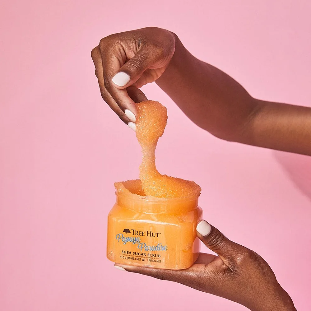 خرید و قیمت اسكراب شی باتر بدن تری هات Tree Hut Papaya Paradise Shea Sugar Scrub 510 g