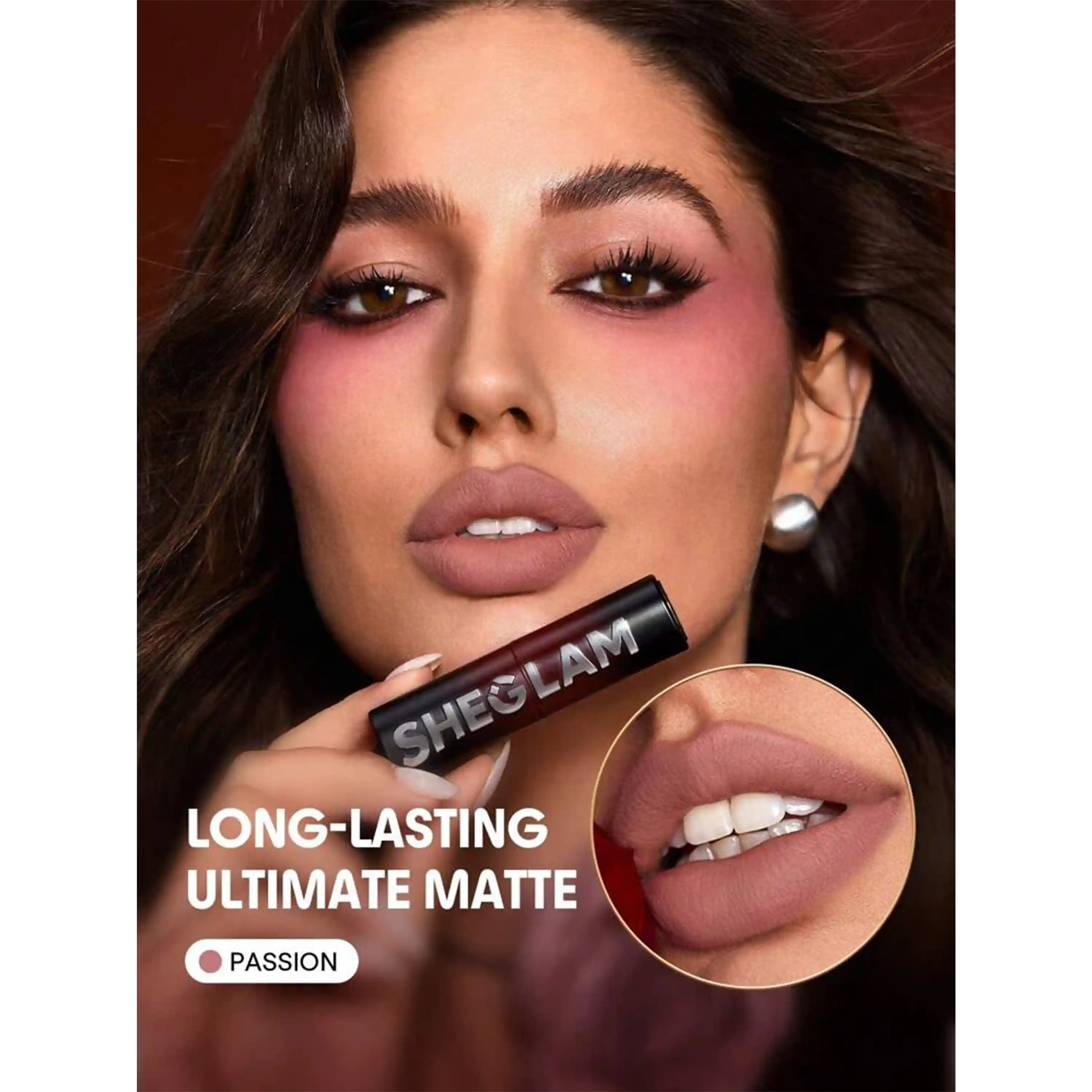خرید و قیمت رژ لب امبر رز شيگلم Sheglam Dynamatte Boom Long-Lasting Matte Lipstick