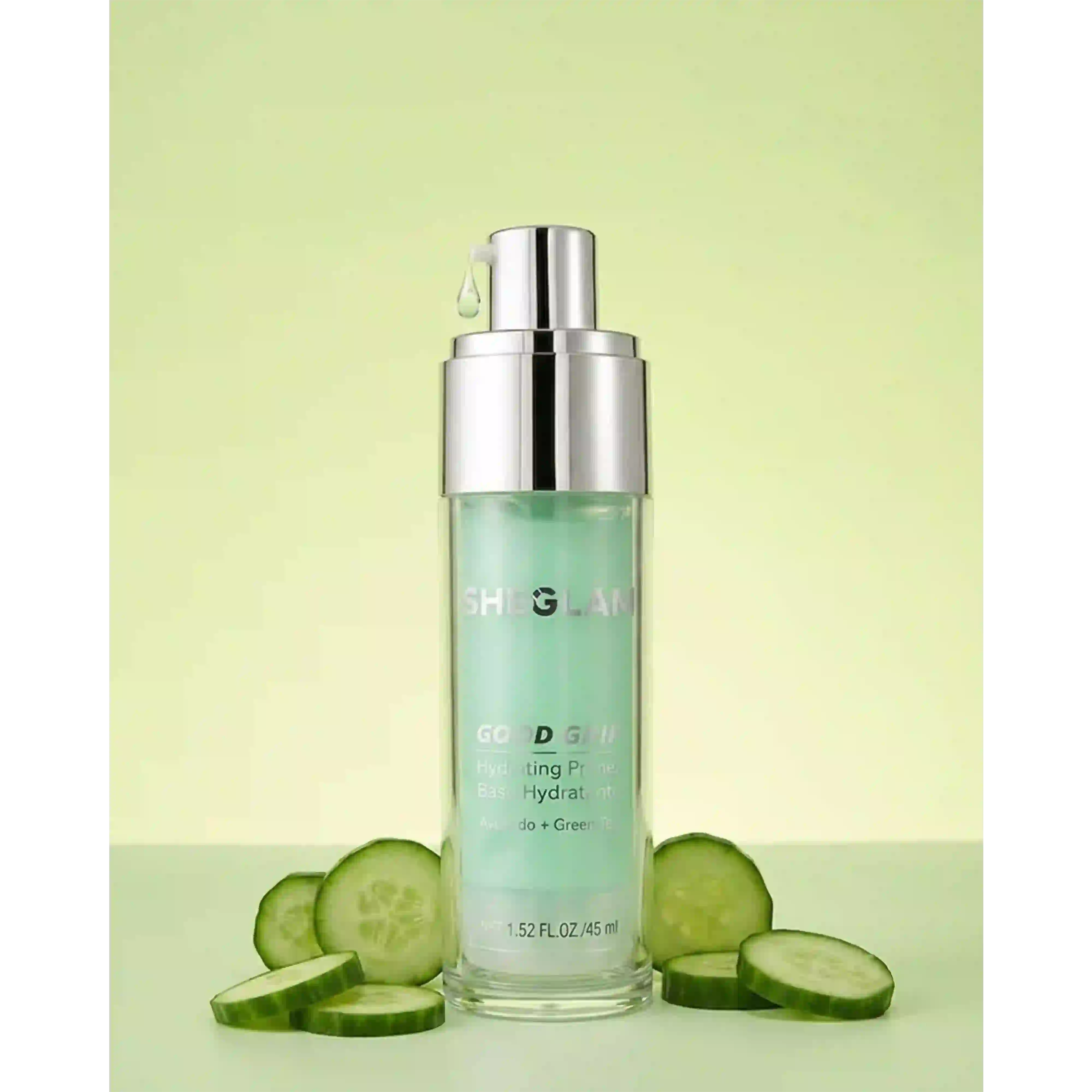خرید و قیمت پرايمر پمپی شيگلم Sheglam Good Grip Hydrating Primer Green 45ml