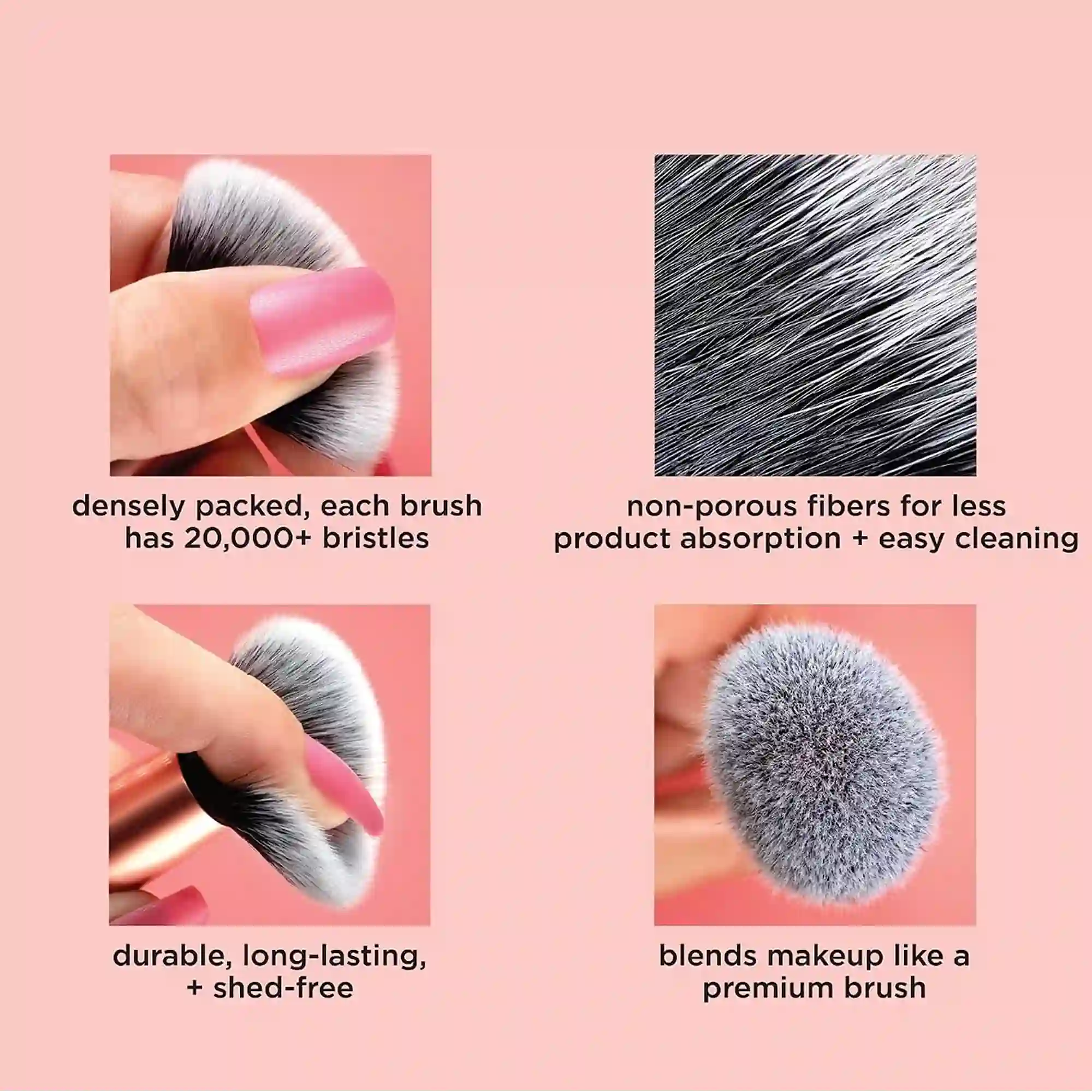 خرید و قیمت ست براش Real Techniques 10piece+1 mini bag
