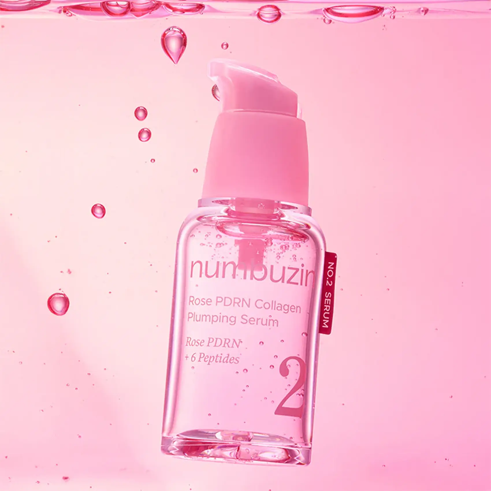 خرید و قیمت سرم رز كلاژن نامبوزين Numbuzin Rose PDRN Collagen Plumping Serum 6 peptides