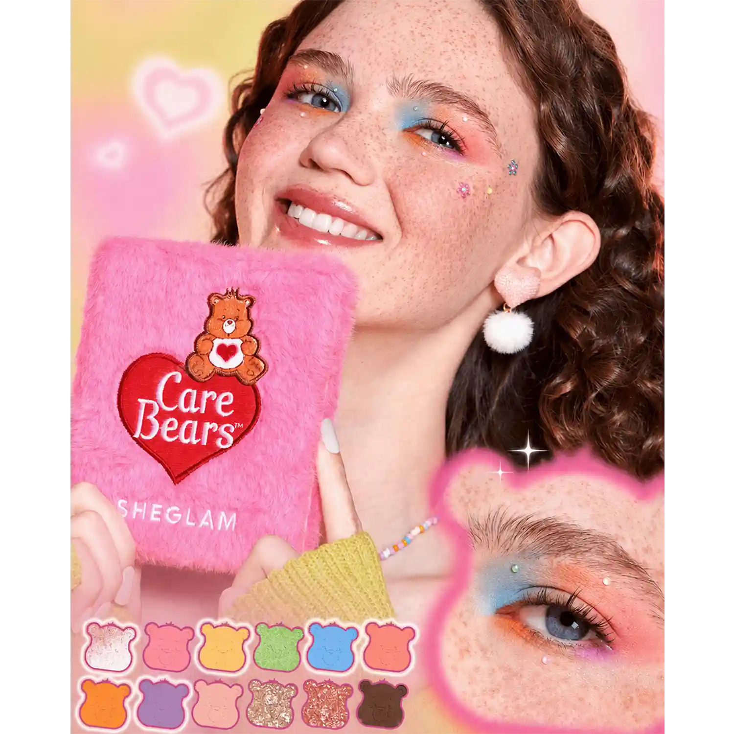 خرید و قیمت پالت سايه 12 رنگ Sheglam Care Bears