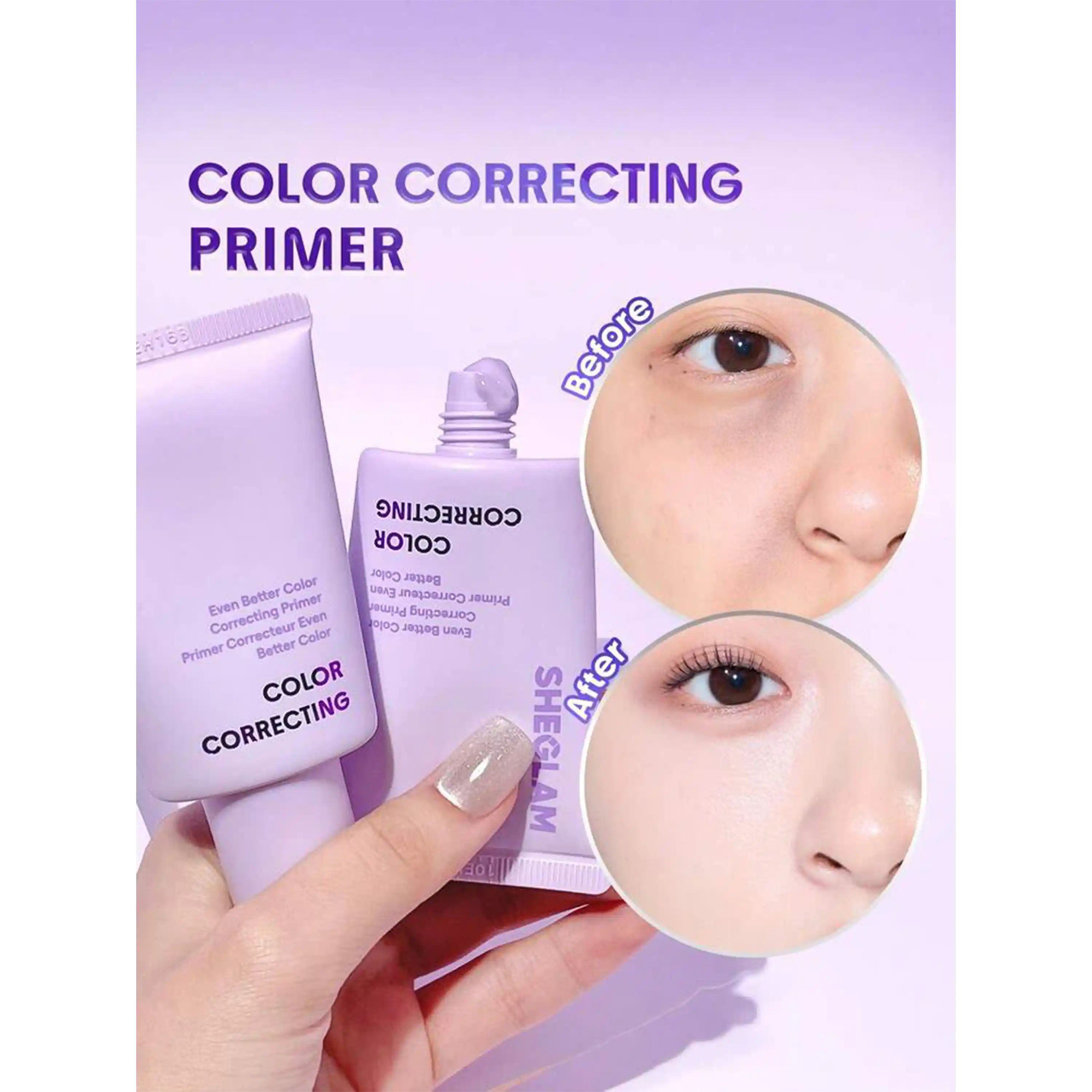 خرید و قیمت پرايمر اصلاح رنگ بنفش شيگلم Sheglam Color Correcting Primer