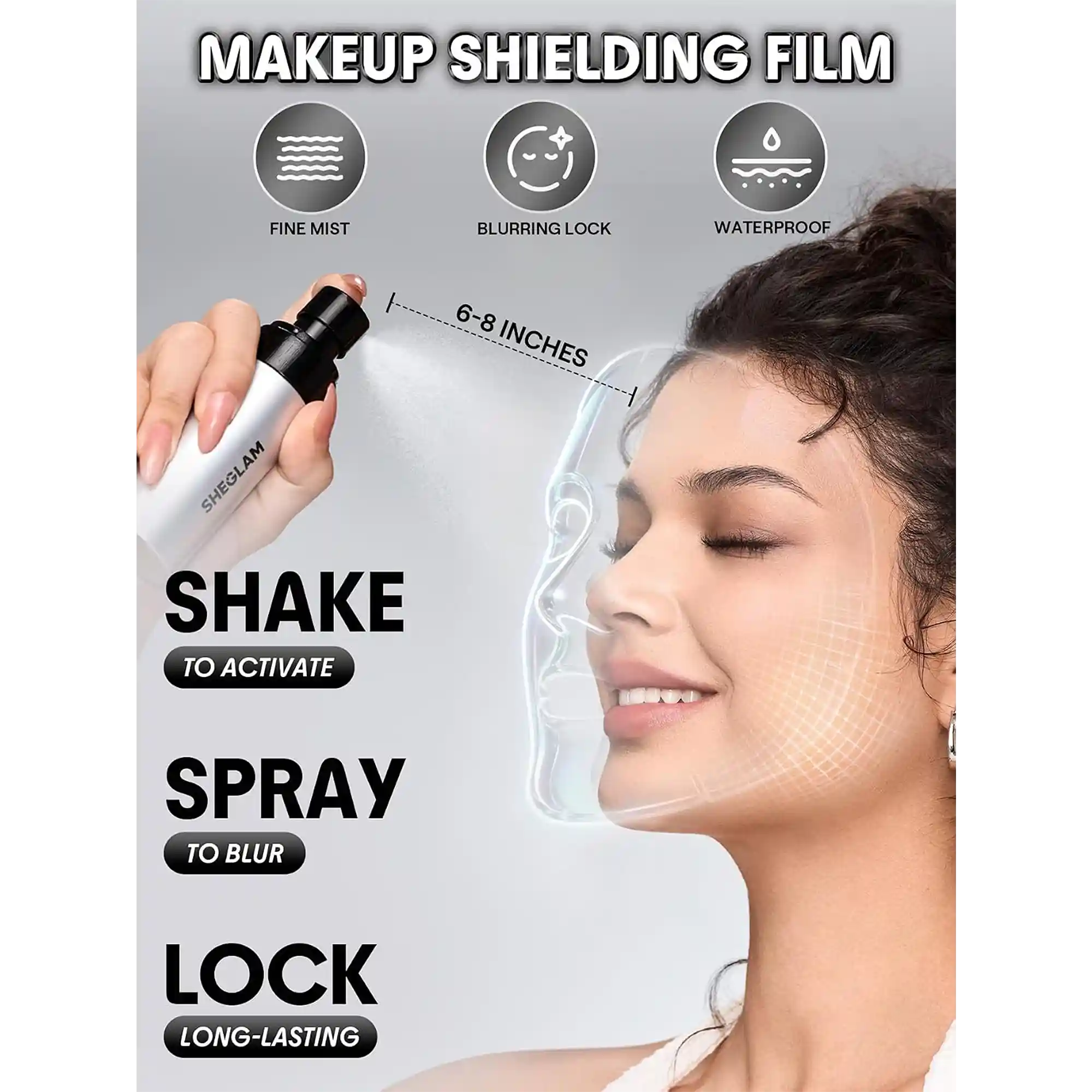 خرید و قیمت اسپری فيكس ضد آب شيگلم Sheglam Lasting Blur Lock Setting Spray