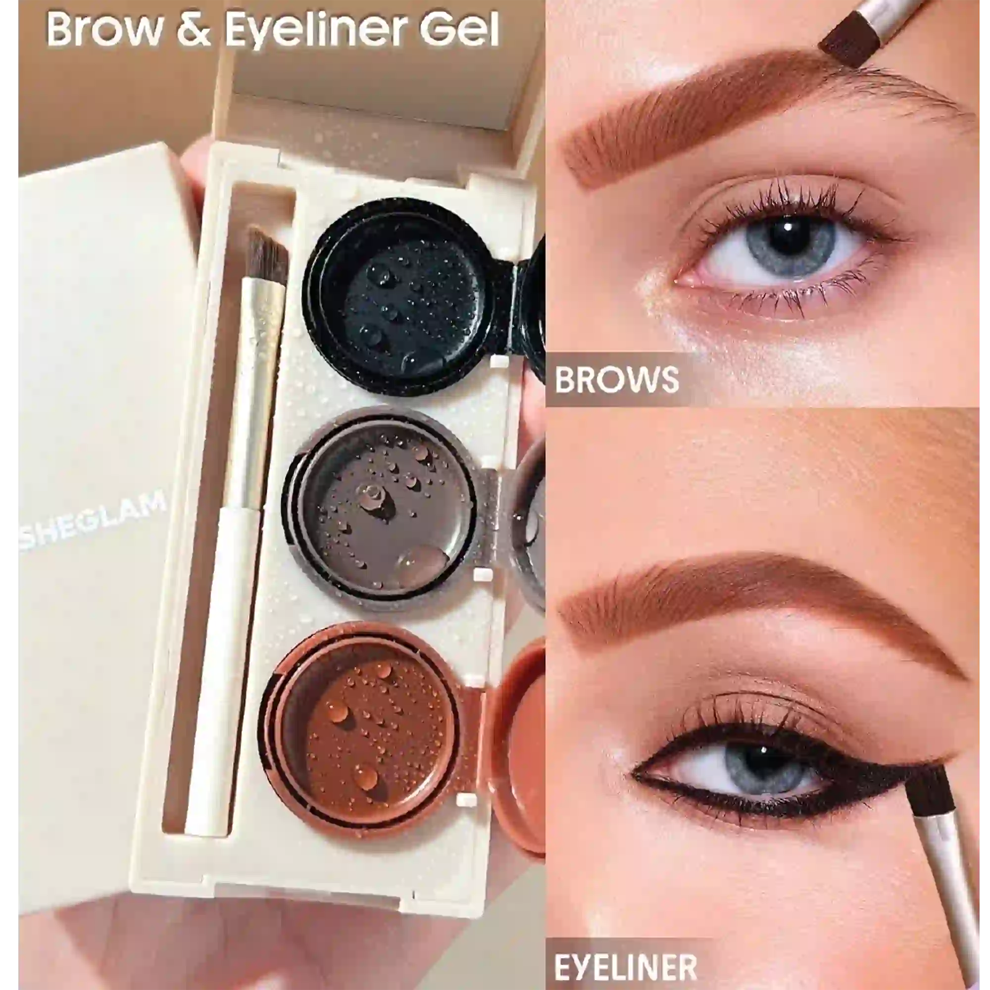 خرید و قیمت خط چشم و ابرو پالتی شيگلم Sheglam Streamline Brow & Eyeliner Gel