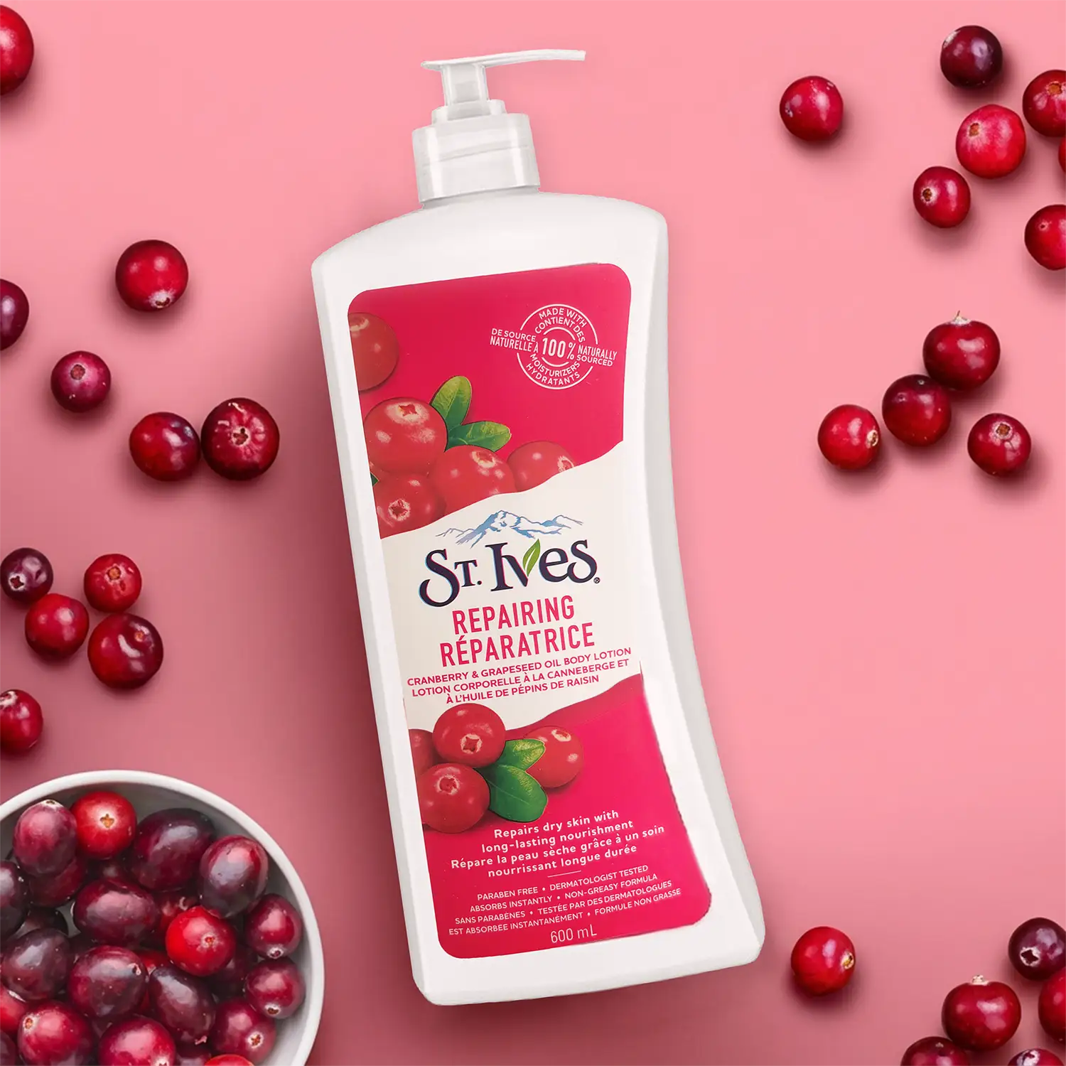 خرید و قیمت لوسيون بدن استيوز Stives Softening Body Lotion Cranberry & Grapeseed 600ml