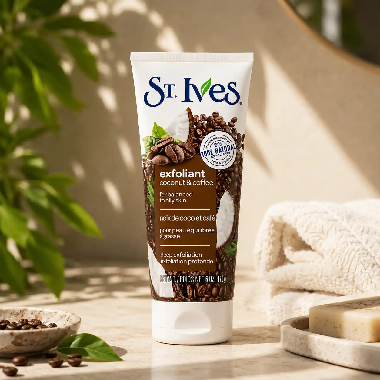 خرید و قیمت اسكراب قهوه Stives exfoliant coconut & coffee 170g