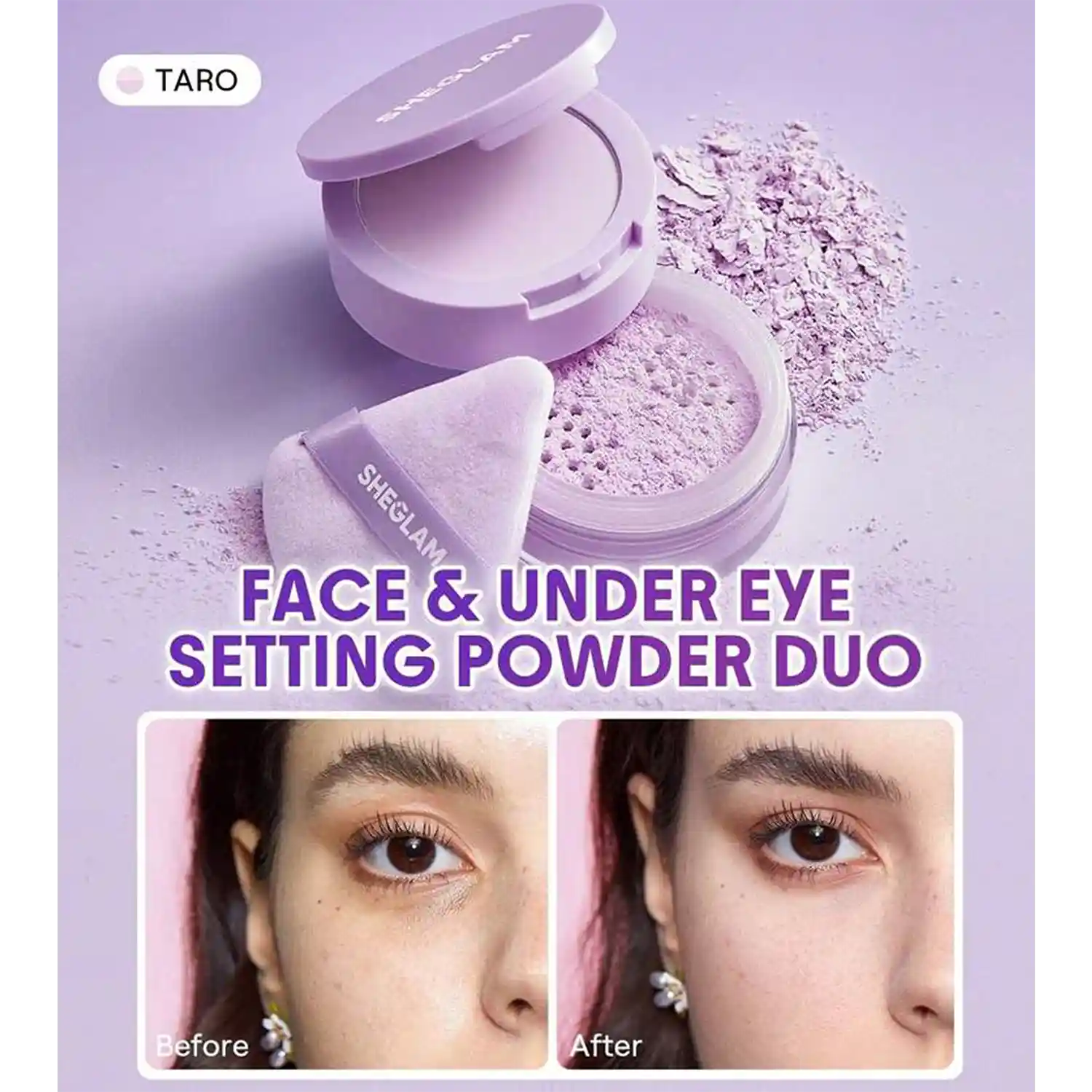 خرید و قیمت پودر فیکس دو منظوره شیگلم Insta-Ready Face & Under Eye