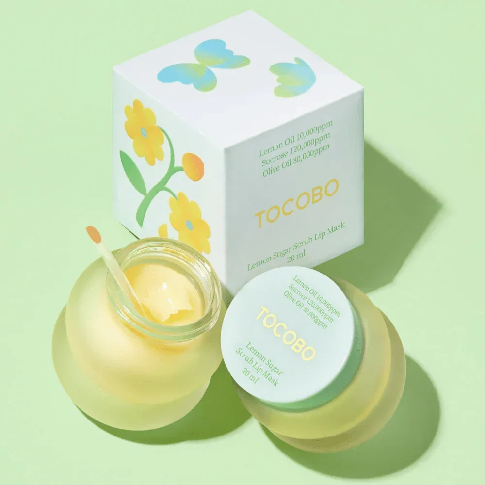 خرید و قیمت ماسک لب ليموئی توكوبو Tocobo Lemon Sugar Scrub Lip Mask 20ml