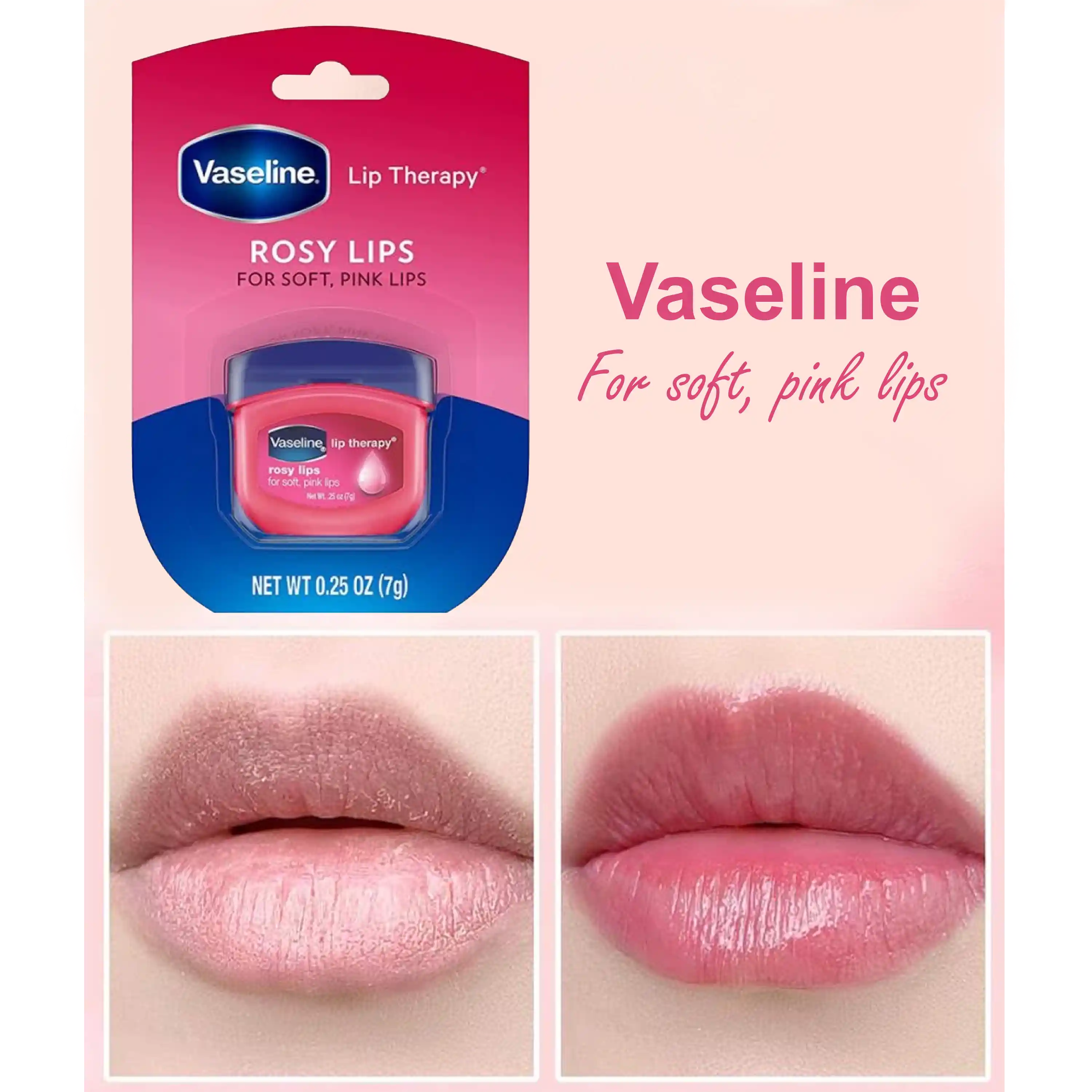 خرید و قیمت بالم لب كارتی رز وازلين Vaseline Rosy Lips 7g
