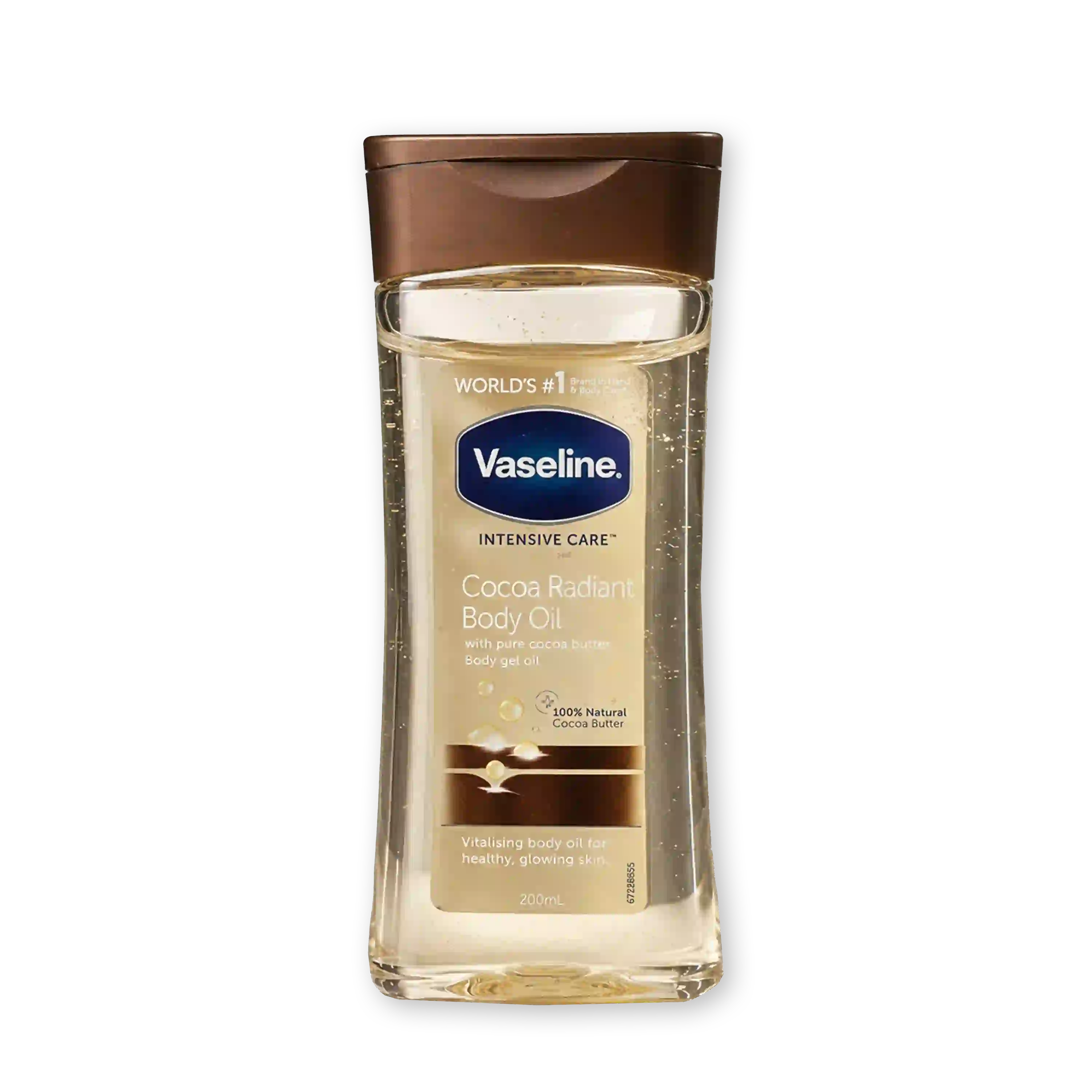 خرید و قیمت روغن بدن قهوه ای وازلين Vaseline Cocoa Radiant Body Oil 200ml
