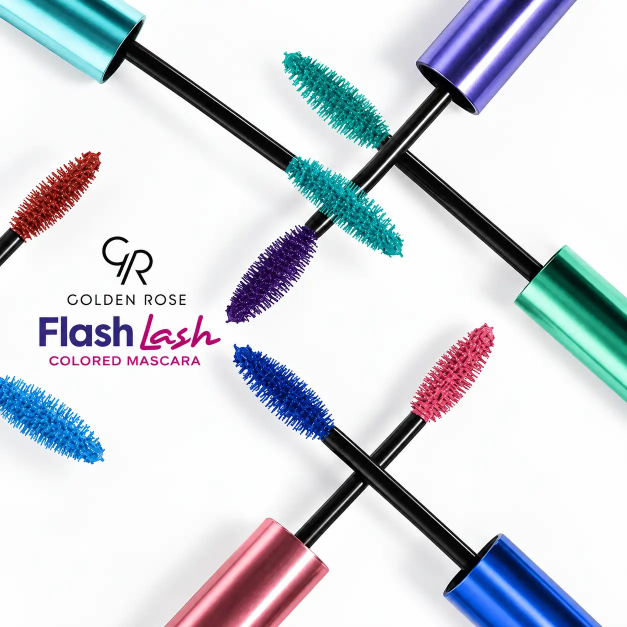 خرید و قیمت ريمل رنگی گلدن رز Golden Rose Flash Lash Colored Mascara