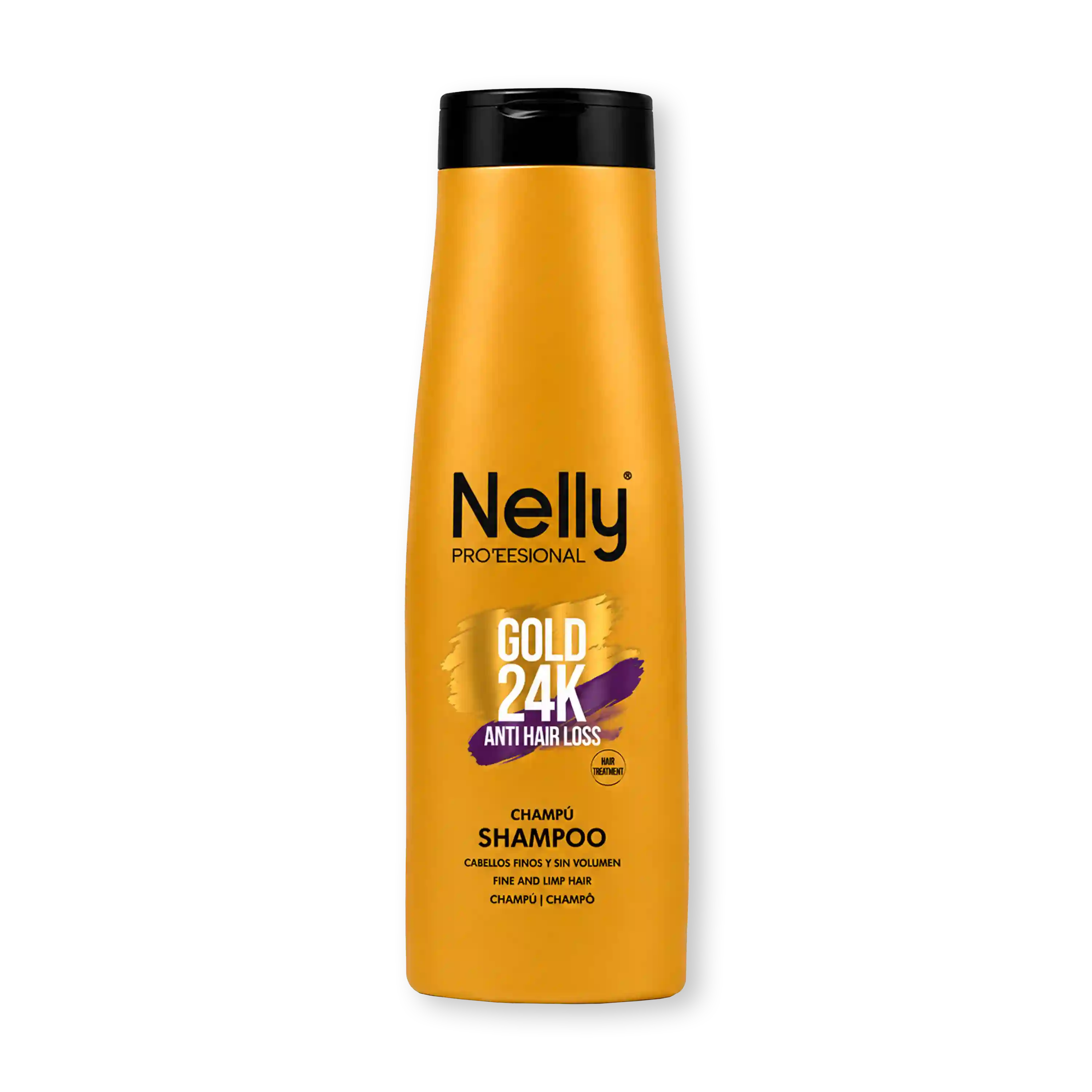 خرید و قیمت شامپو ضد ريزش Nelly Gold Anti Hair Loss 400 ml