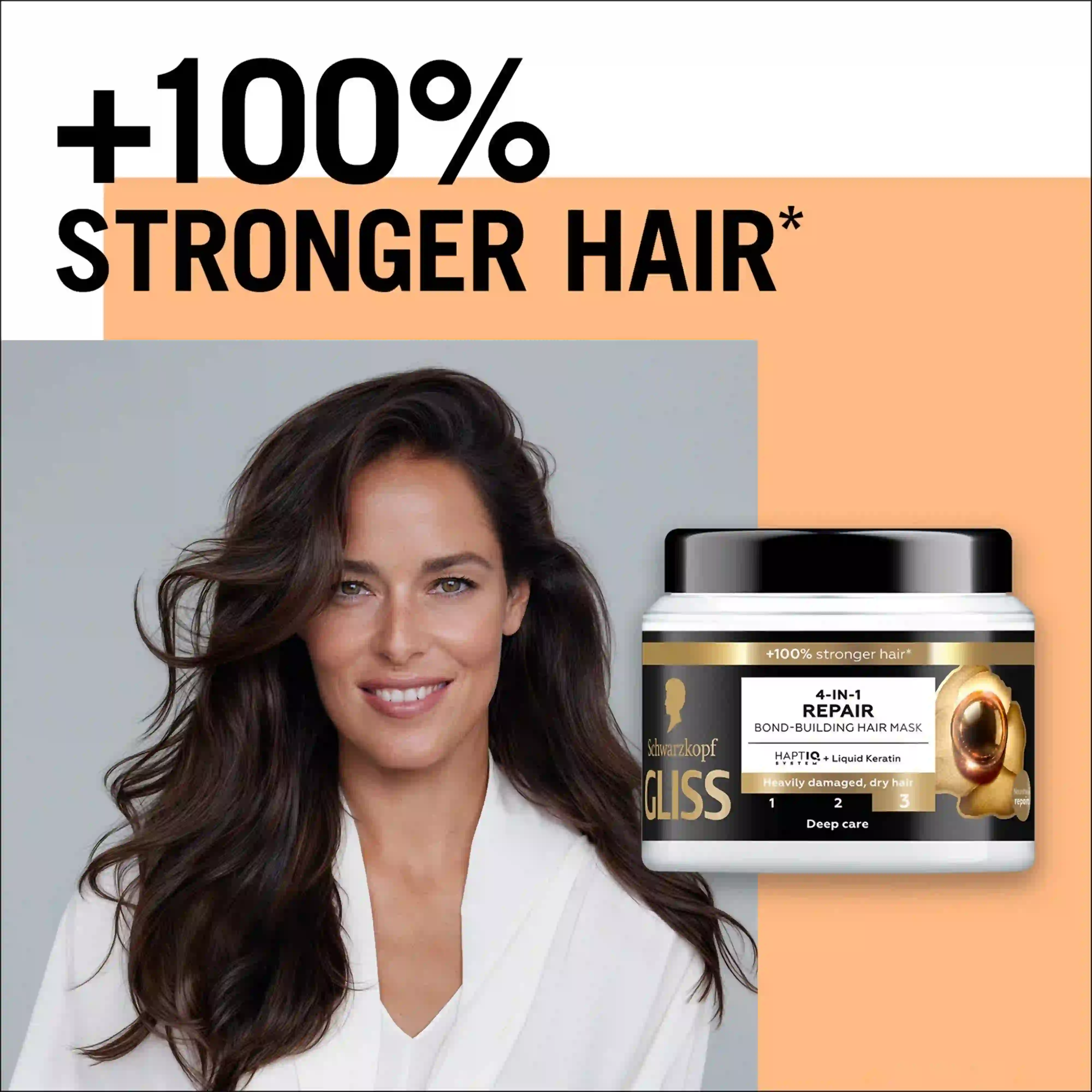 خرید و قیمت ماسک مو ترميم كننده مشكی گليس Gliss Ultimate Repair 4in1 Hair Mask 400ml