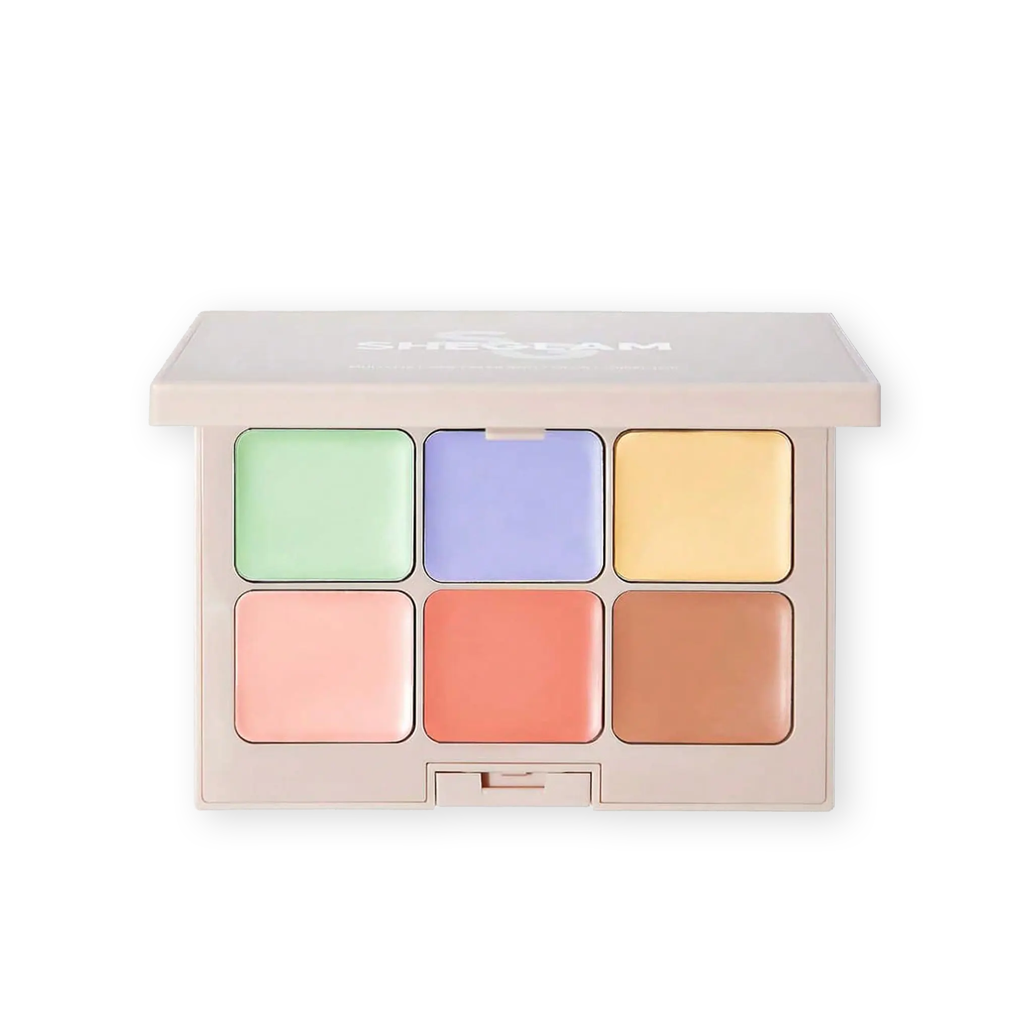 خرید و قیمت پالت كانسيلر و كالر كوركتور شيگلم Sheglam multi-Fix concealer And color corrector