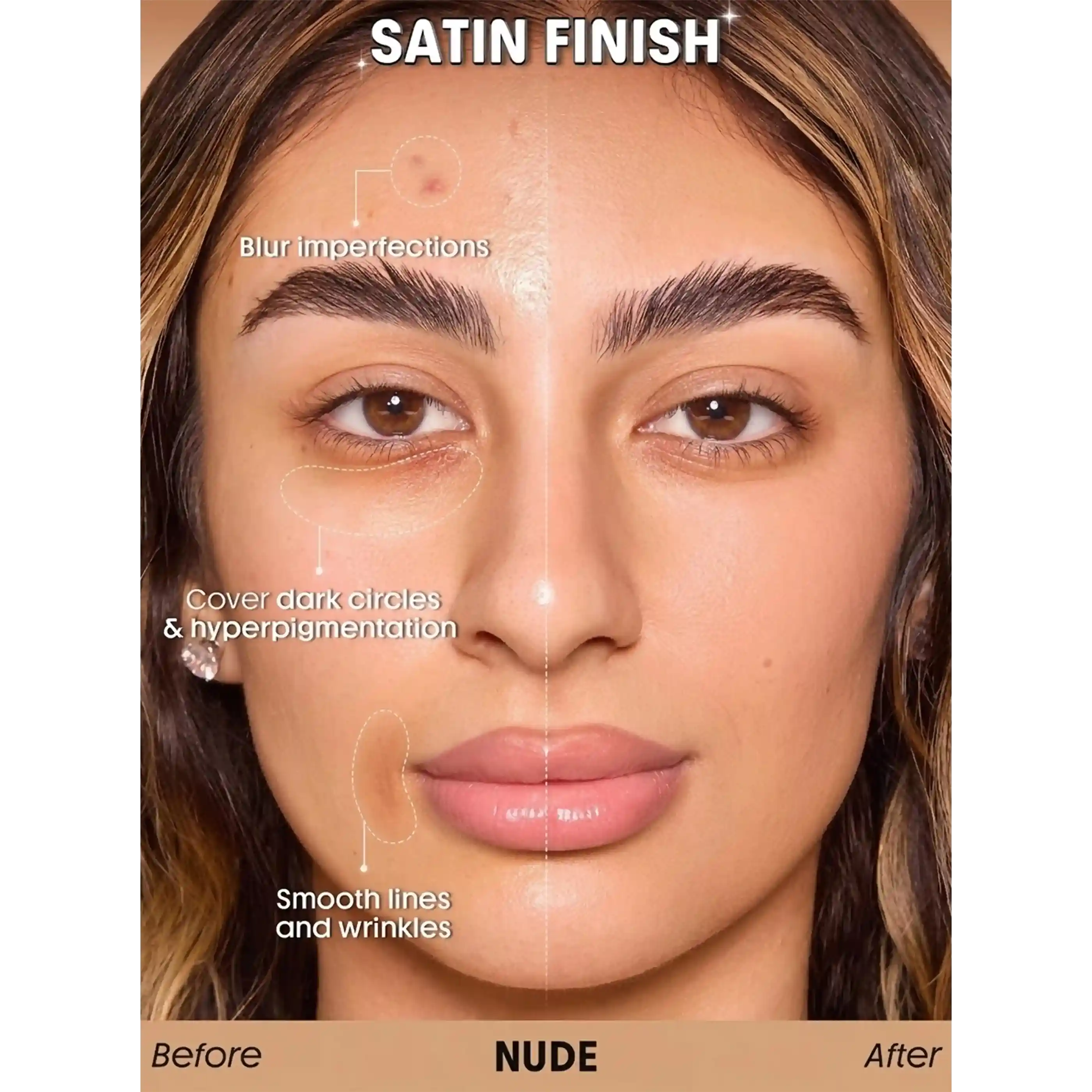 خرید و قیمت كرم پودر شيگلم Sheglam Skin Sync Satin Foundation