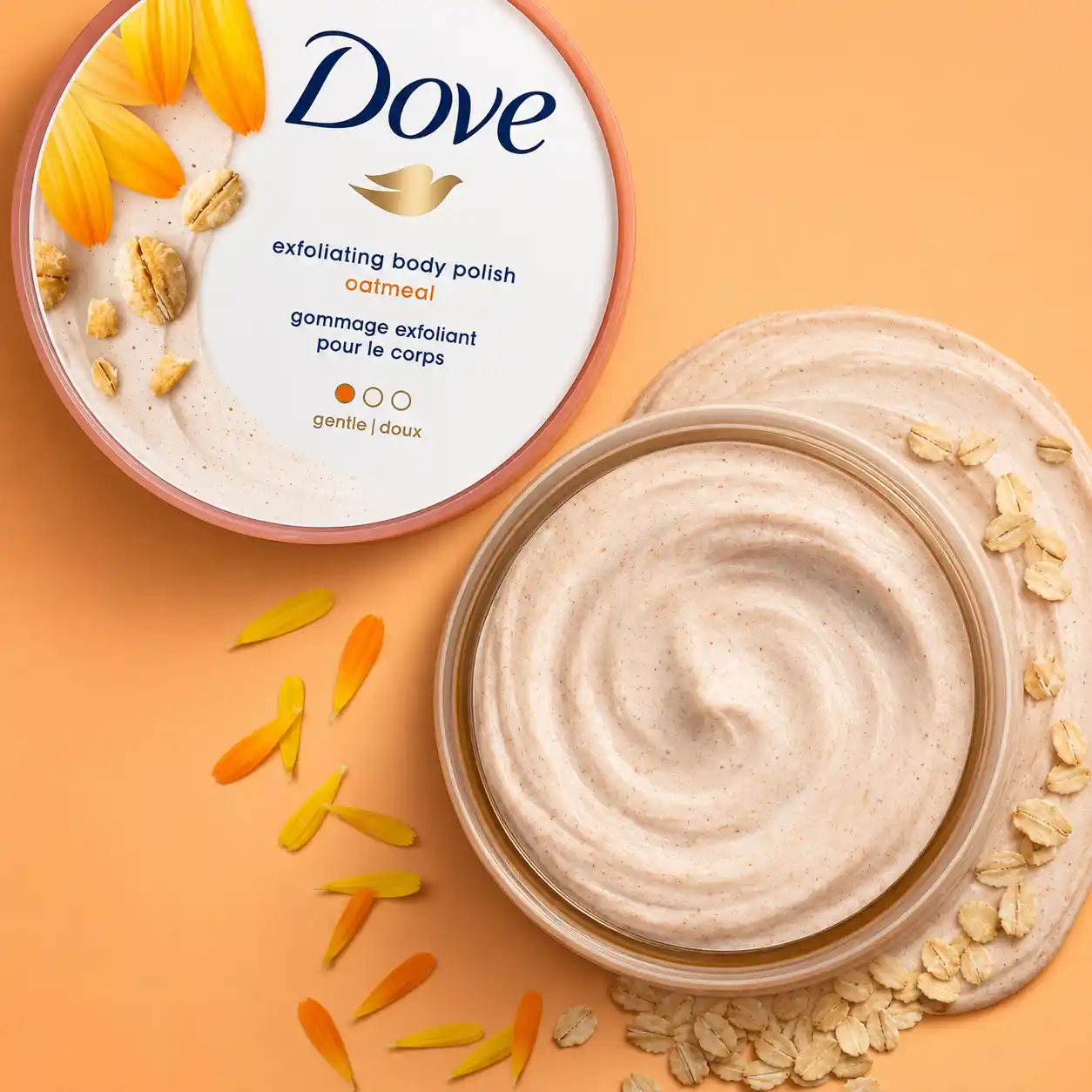 خرید و قیمت اسكراب بدن داو اوتميل Dave exfoliating body polish oatmeal