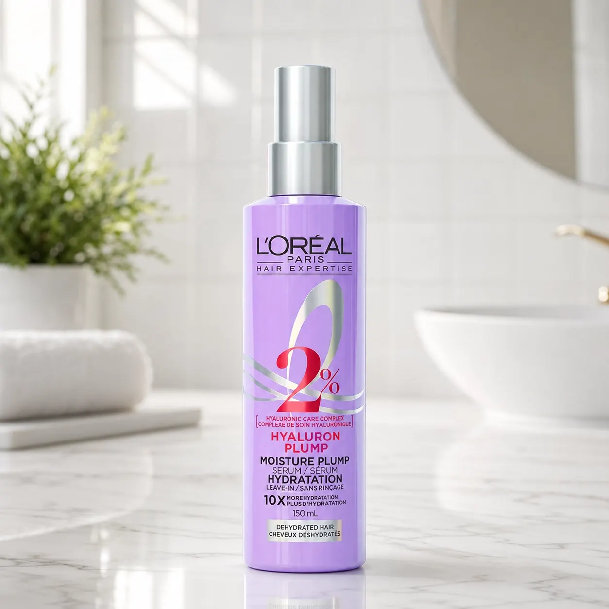 خرید و قیمت اسپری دو فاز هيالورونيک Loreal Elseve Hydra Hyaluronic Serum 2% 150ml