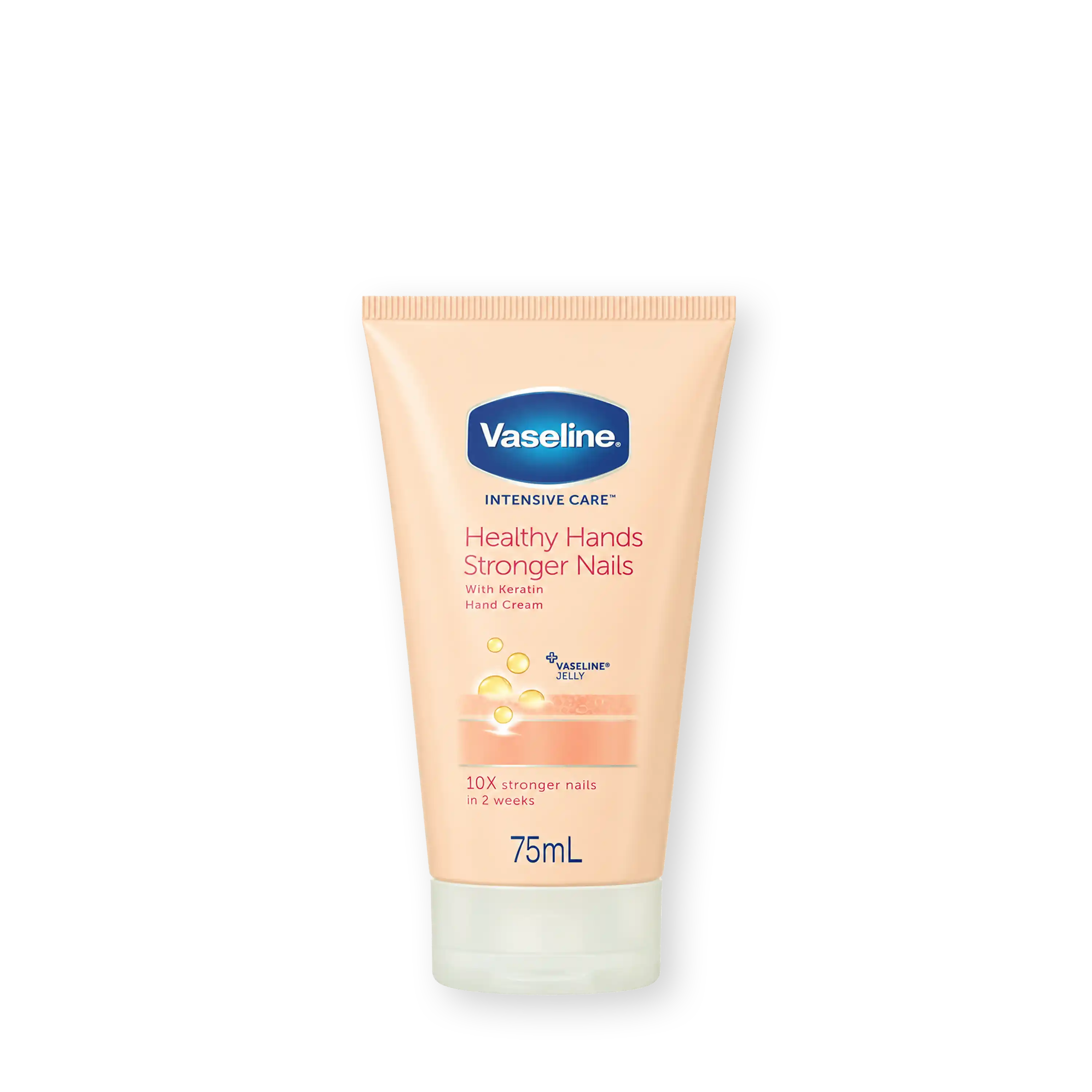 خرید و قیمت كرم دست وازلين Vaseline Healthy Hands Stronger Nails Hand Cream 75ml
