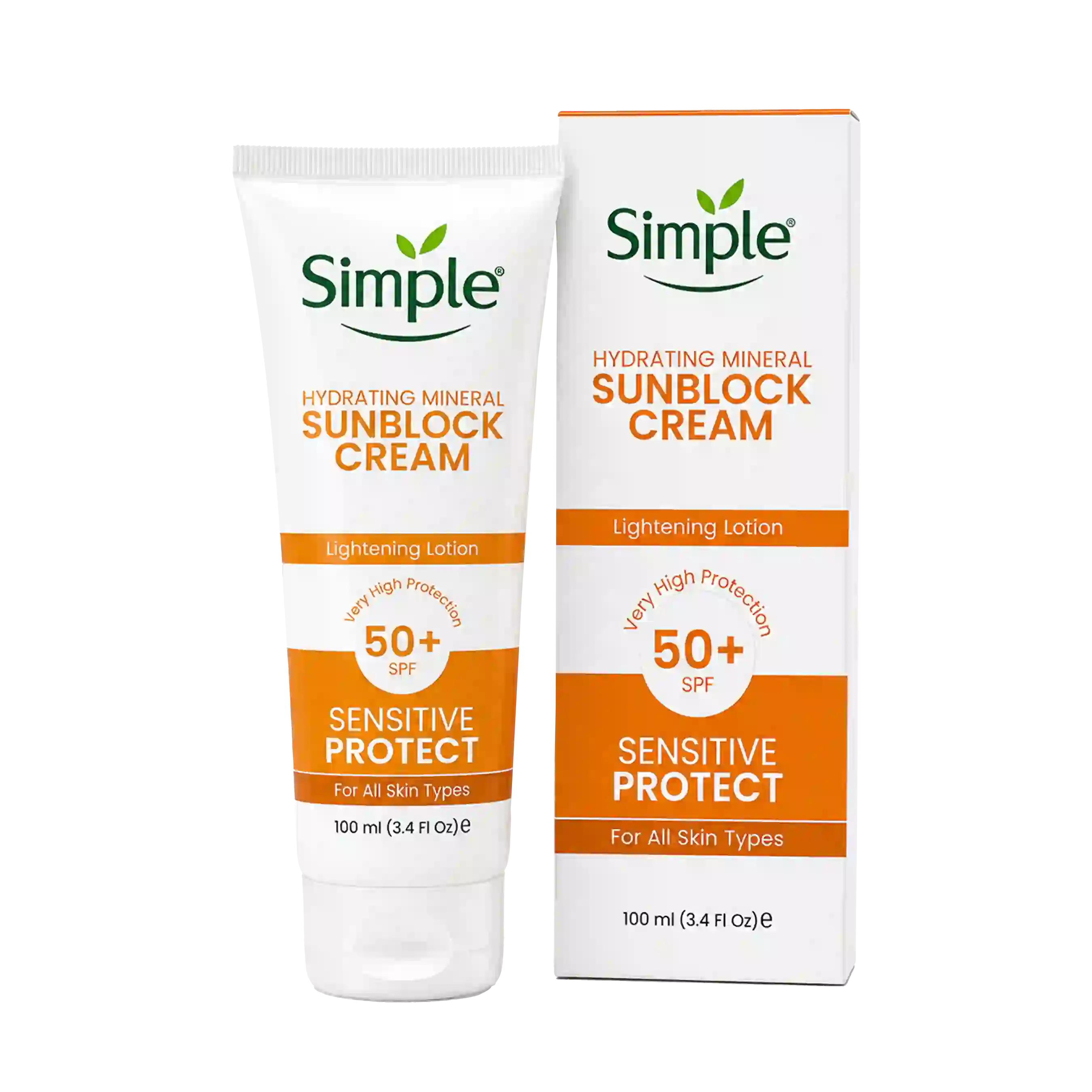 خرید و قیمت كرم ضد آفتاب تيوپی سيمپل Simple Sunblock Cream Sensitive Protect SPF50 100ml
