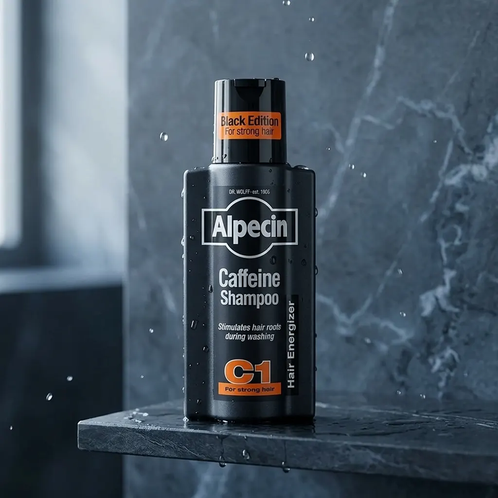 خرید و قیمت شامپو كافئين مشكی آلپسين Alpecin Caffeine Shampoo C1 Black Edition 250ml